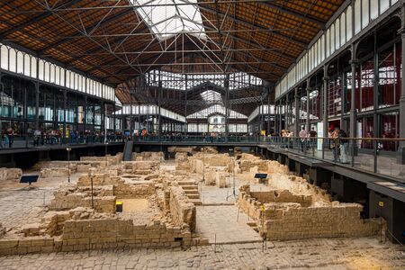 Born market in Barcelona city, Catalonia, Spain