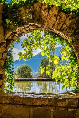 Sant Miquel del Fai in Barcelona, Catalonia, Spainの写真素材