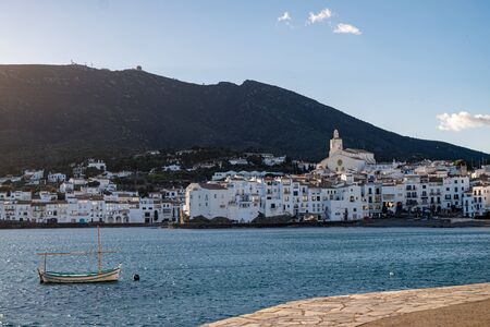 Cadaques on Costa Brava, Catalonia, Spainの写真素材