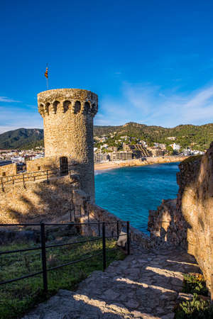 Tossa de Mar on Costa Brava, Catalonia, Spainのeditorial素材