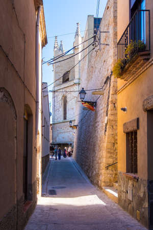 Montblanc village on Tarragona, Catalonia, Spainのeditorial素材