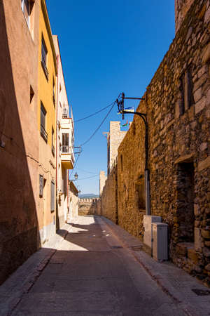 Montblanc village on Tarragona, Catalonia, Spainのeditorial素材