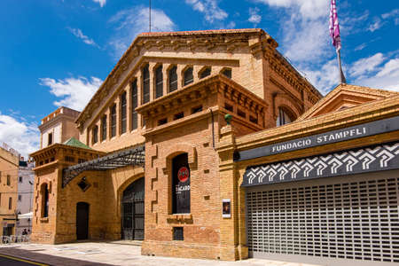 Landmarks of Sitges in Barcelona, Catalonia, Spainのeditorial素材