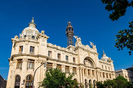 The historical center of Valencia city, Spainの写真素材