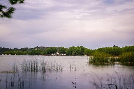 Lake of Banyoles in Catalonia, Spain