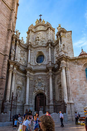 The historical center of Valencia city, Spainのeditorial素材