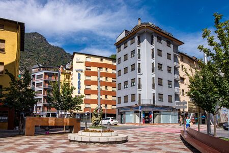 Landmark of Andorra La Vella, capital of Andorra