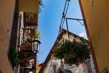 Landmark of Andorra La Vella, capital of Andorraの写真素材