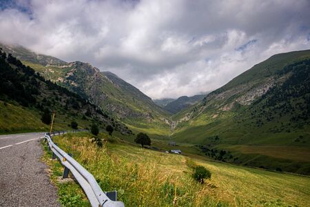 Observation deck Roc Del Quer, Andorraの写真素材