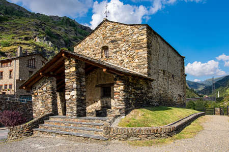 Landmark of Andorra La Vella, capital of Andorraのeditorial素材