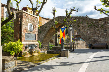 La Pobla de Lillet in Catalonia, Spainのeditorial素材