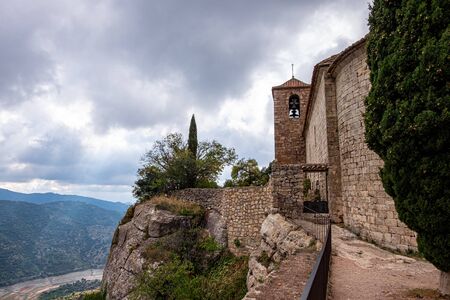 Panoramic view of Siurana village in Catalonia, Spain.の写真素材