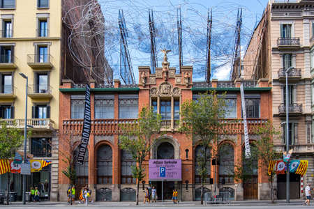 Fundacio Tapies modernist building by Domenech i Montaner in Barcelona