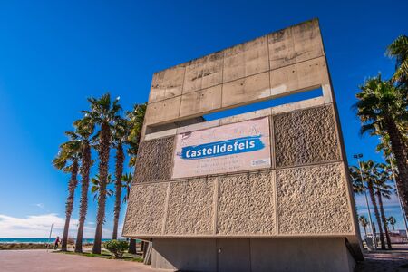Castelldefels beach in Barcelona, Catalonia, Spain
