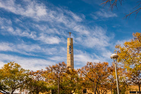 Castelldefels church in Barcelona, Catalonia, Spainのeditorial素材