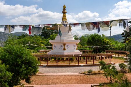 Palau Novella, Buddha temple in Garraf, Catalonia, Spainの写真素材