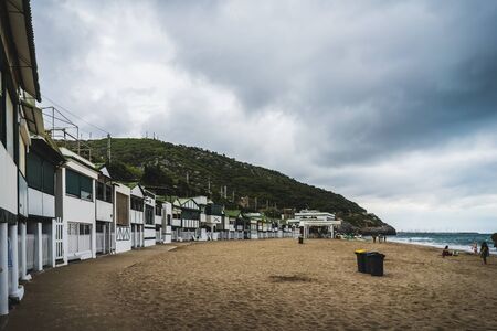 Las casetas del Garraf in Sitges, Barcelona, Catalonia.
