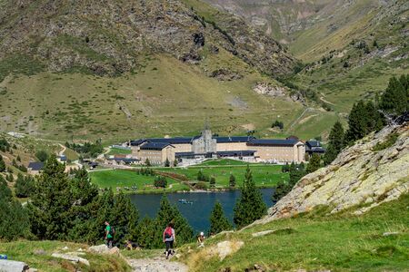 Vall de Nuria in the Catalan Pyrenees, Spain.の写真素材
