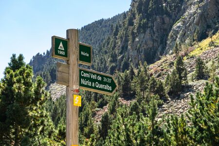 Vall de Nuria in the Catalan Pyrenees, Spain.の写真素材