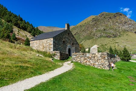 Vall de Nuria in the Catalan Pyrenees, Spain.の写真素材