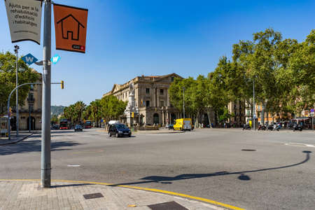 Real Academia Catalana de Bellas Artes de San Jorge in Barcelona.のeditorial素材