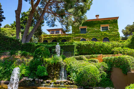 Santa Clotilde Gardens in Lloret de mar, Catalonia, Spainのeditorial素材