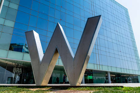 Wela hotel in Barcelona, Catalonia, Spain.のeditorial素材