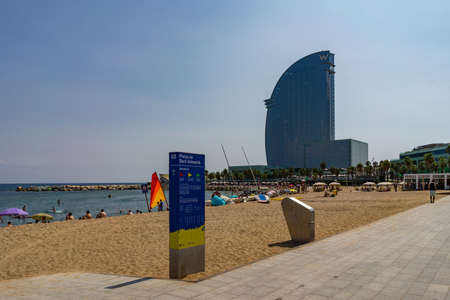 Wela hotel in Barcelona, Catalonia, Spain.のeditorial素材
