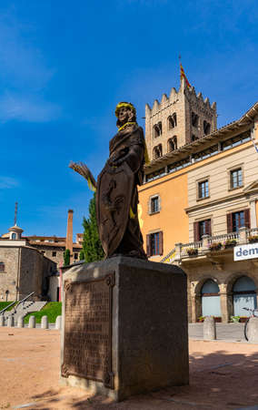 Monastery of Santa Maria in Ripoll, Catalonia, Spainのeditorial素材