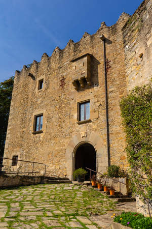 Montesquiu Castle in Ripoll, Catalonia, Spainのeditorial素材