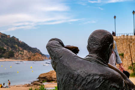 Tossa de Mar castle fortress, Costa Brava, Catalonia, Spain.のeditorial素材