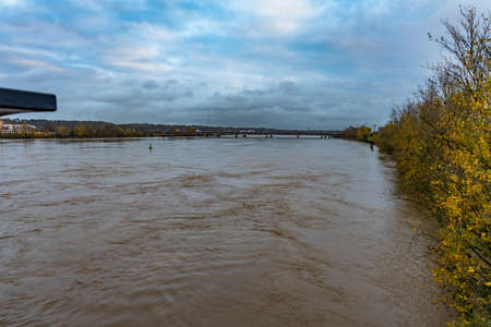 Pont de Pierre in Bordeaux, France.の写真素材