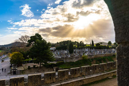 Fortified medieval city of Carcassonne in Franceのeditorial素材
