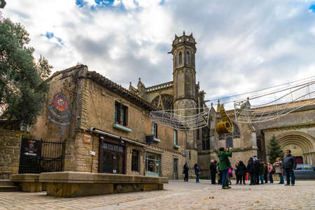 Fortified medieval city of Carcassonne in Franceのeditorial素材