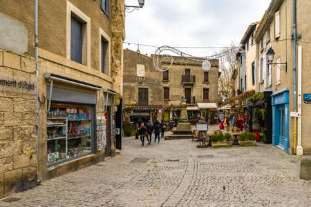 Fortified medieval city of Carcassonne in Franceのeditorial素材