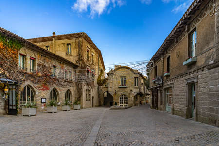 Fortified medieval city of Carcassonne in Franceのeditorial素材