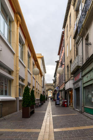 Fortified medieval city of Carcassonne in Franceのeditorial素材