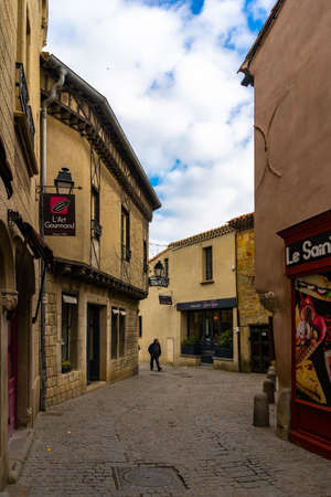 Fortified medieval city of Carcassonne in Franceのeditorial素材