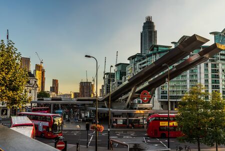 Neighborhood district of Vauxhall in London, UK.の写真素材