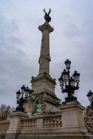 Monument aux Girondins in Bordeaux, France.のeditorial素材