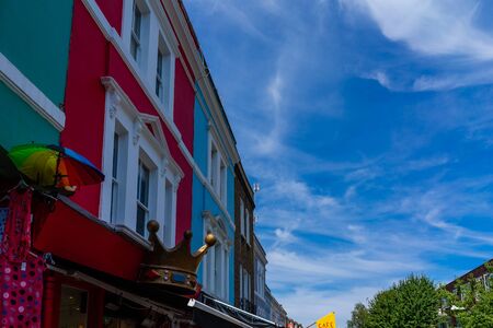 Portobello Market in Notting Hill, London, England, UKの写真素材