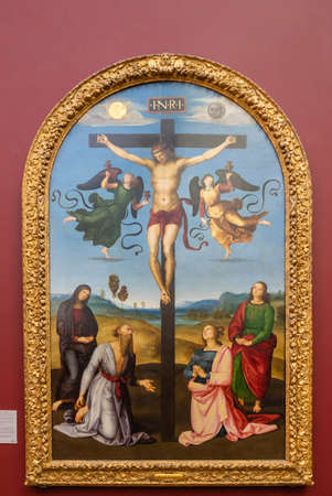 The National Gallery in London, England, UK.のeditorial素材