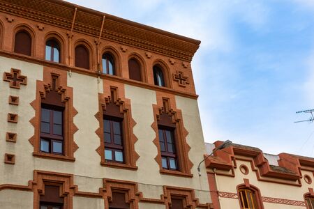 Casa Vicens Mestra in Vilafranca del Penedes, Catalonia, Spain.の写真素材