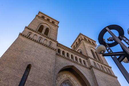 Sagrado corazon de Jesus Church in Zaragoza, Spain.の写真素材