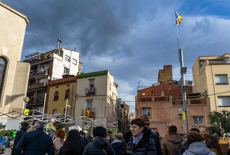 Fira de la Candelera fair in Molins de Rei, Catalonia, Spain.のeditorial素材