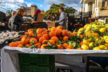 Fira de la Candelera fair in Molins de Rei, Catalonia, Spain.のeditorial素材