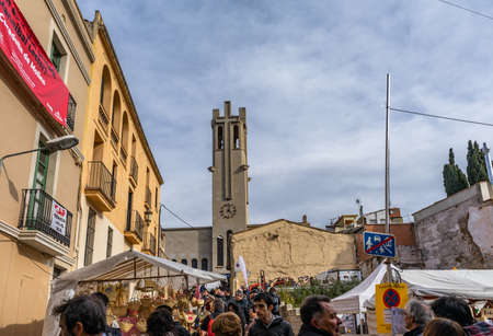 Fira de la Candelera fair in Molins de Rei, Catalonia, Spain.のeditorial素材