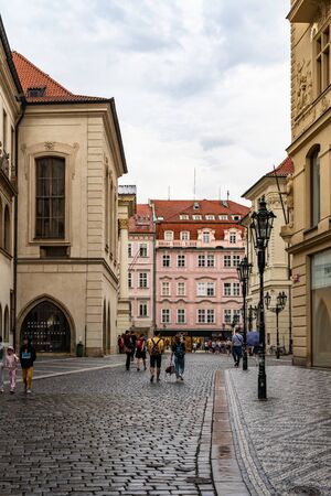 Old Town Square Prague in Czech Republicの写真素材