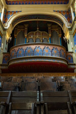 Jubilee Synagogue Prague in Czech Republicの写真素材