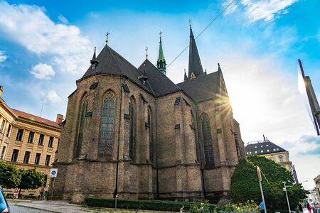 Church of Saint Procopius, Zizkov Prague in Czech Republicの写真素材